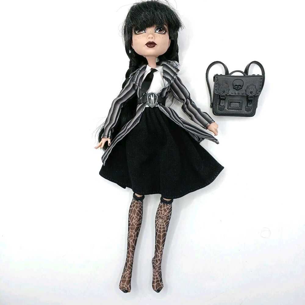 Mattel Monster High Wednesday Addams Doll Dressed w/ Backpack No Shoes